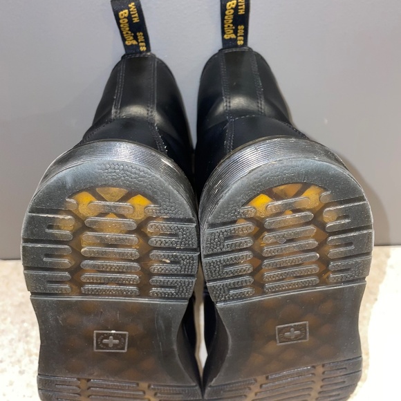 Dr. Martens Combat Boots Zavala Lace Up Leather Black Unisex / Size: M7, W8 - Picture 10 of 15
